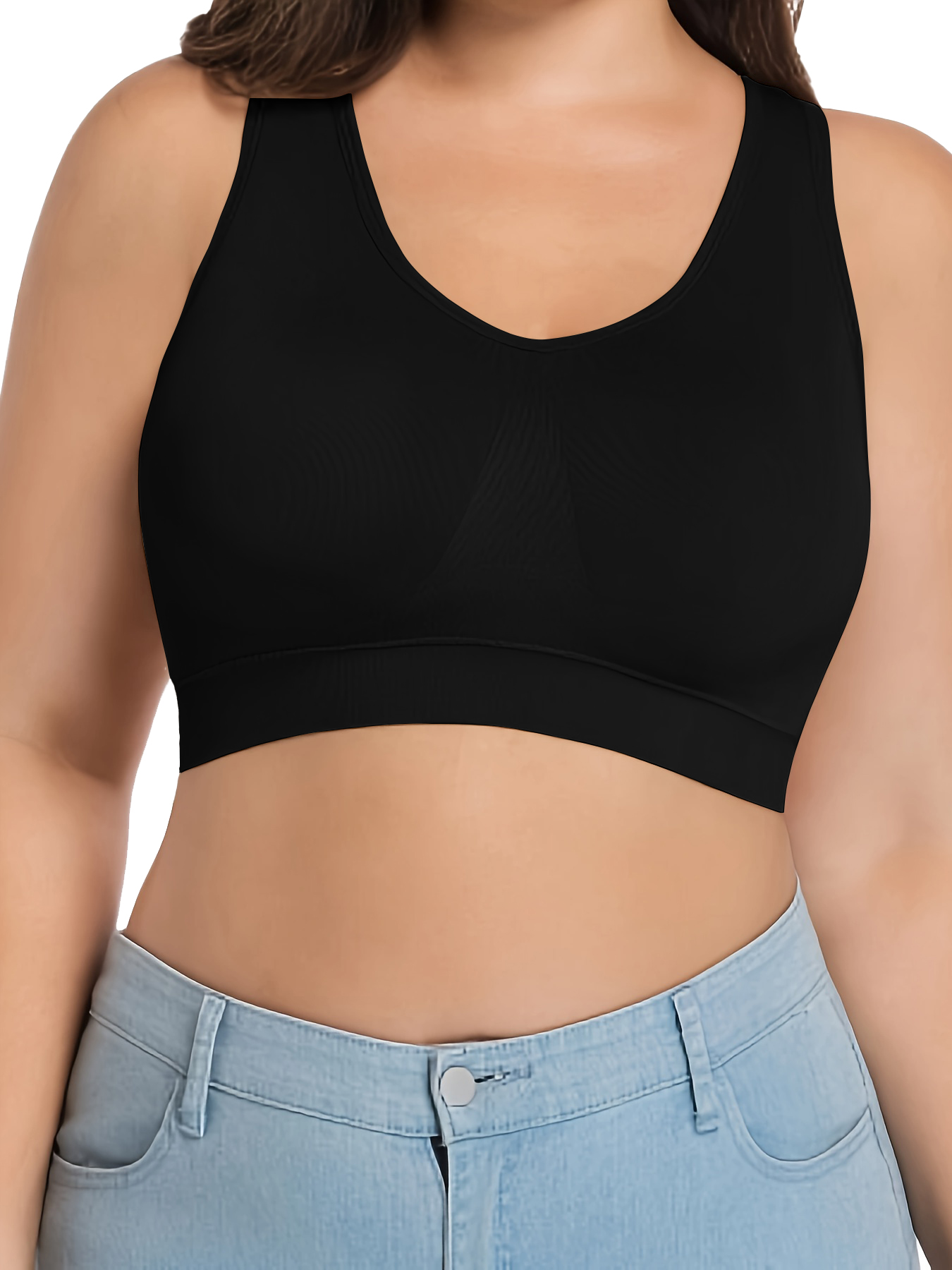 3 Pack Plus Size Women Seamles - огляд і ціна Sleep Bra Bralette