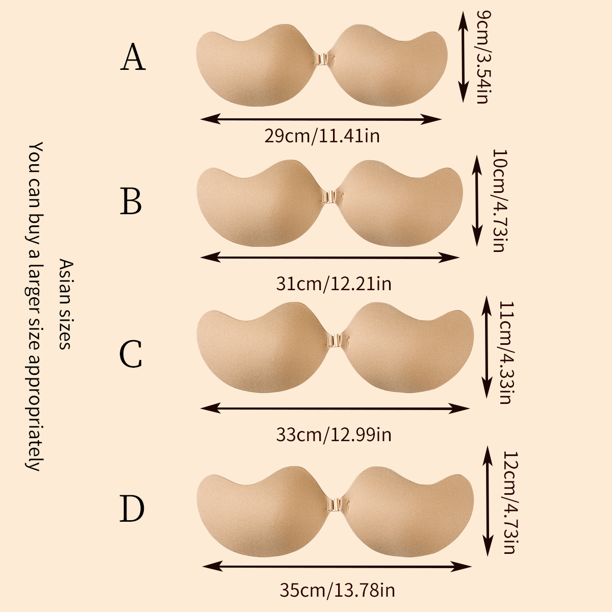1 Piece Invisible Stick-On Lif - огляд і ціна Push Up Bra Silicone